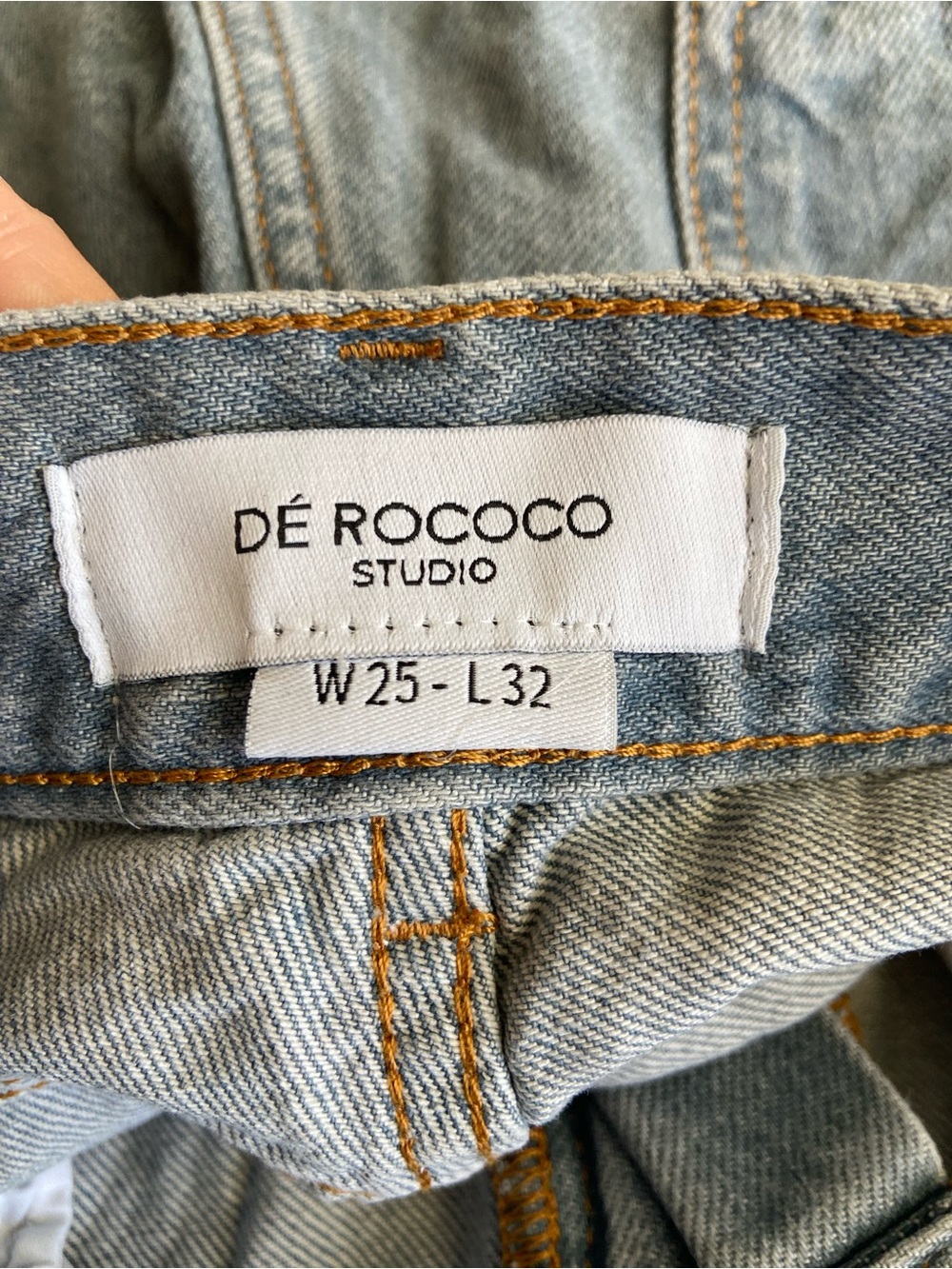 De Rococo High Rise Straight Leg Jeans 25x32 - Picture 6 of 7